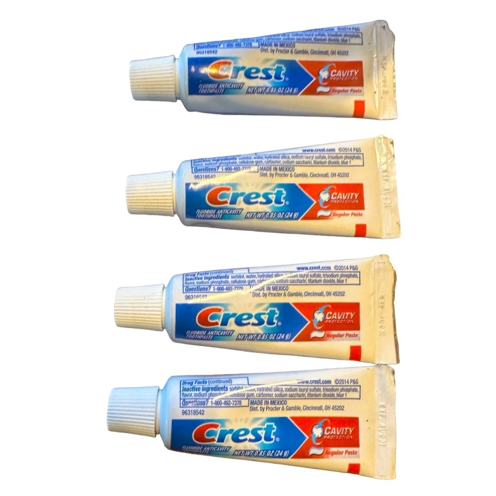 Crest Cavity Protection Travel Size Toothpaste, 4 Tubes NWT